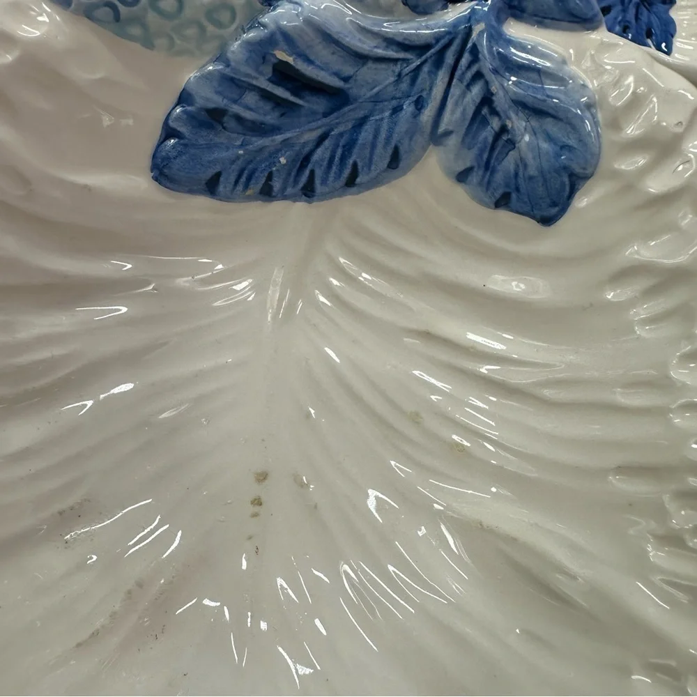 White and Blue Decorative Bowls made in italy figs strawberry